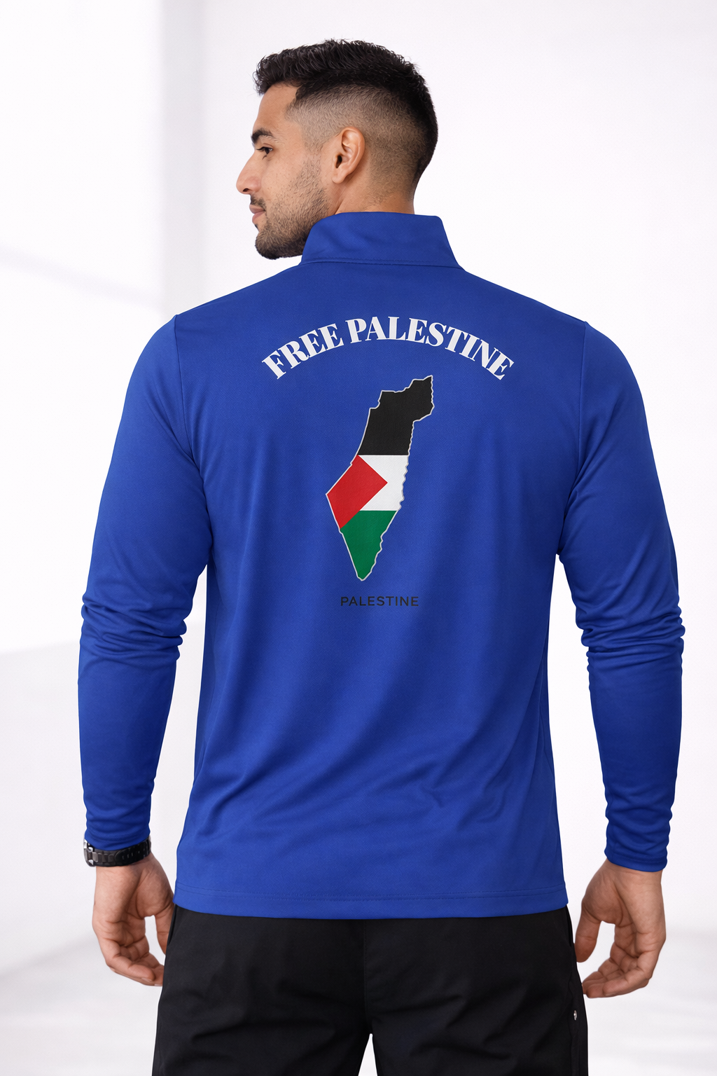 Quarter-Zip Pullover — "We Fall. We Built Up. &amp; We Don't Complain." Athletic Top